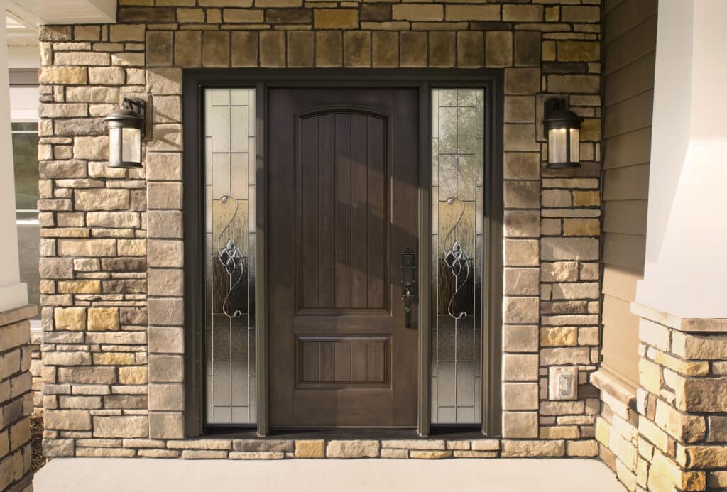 This hinged entry door in Newport News from Provia is a beautiful example.